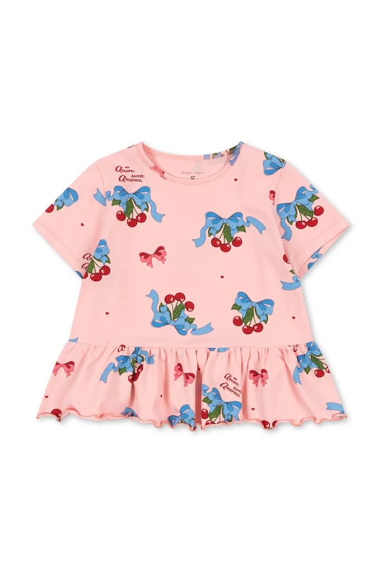 

Футболка BASIC FRILL TEE GOTS с оборкой Konges Sløjd, розовый