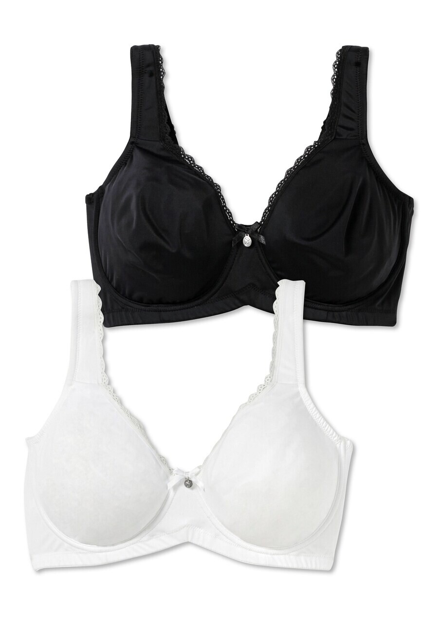 

Бюстгальтер на косточках SHEEGO Minimiser Bra, черный/белый