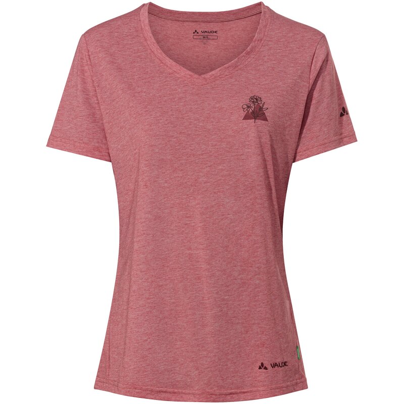 

Shirt wo skomer print t-shirt iii Vaude, цвет brick