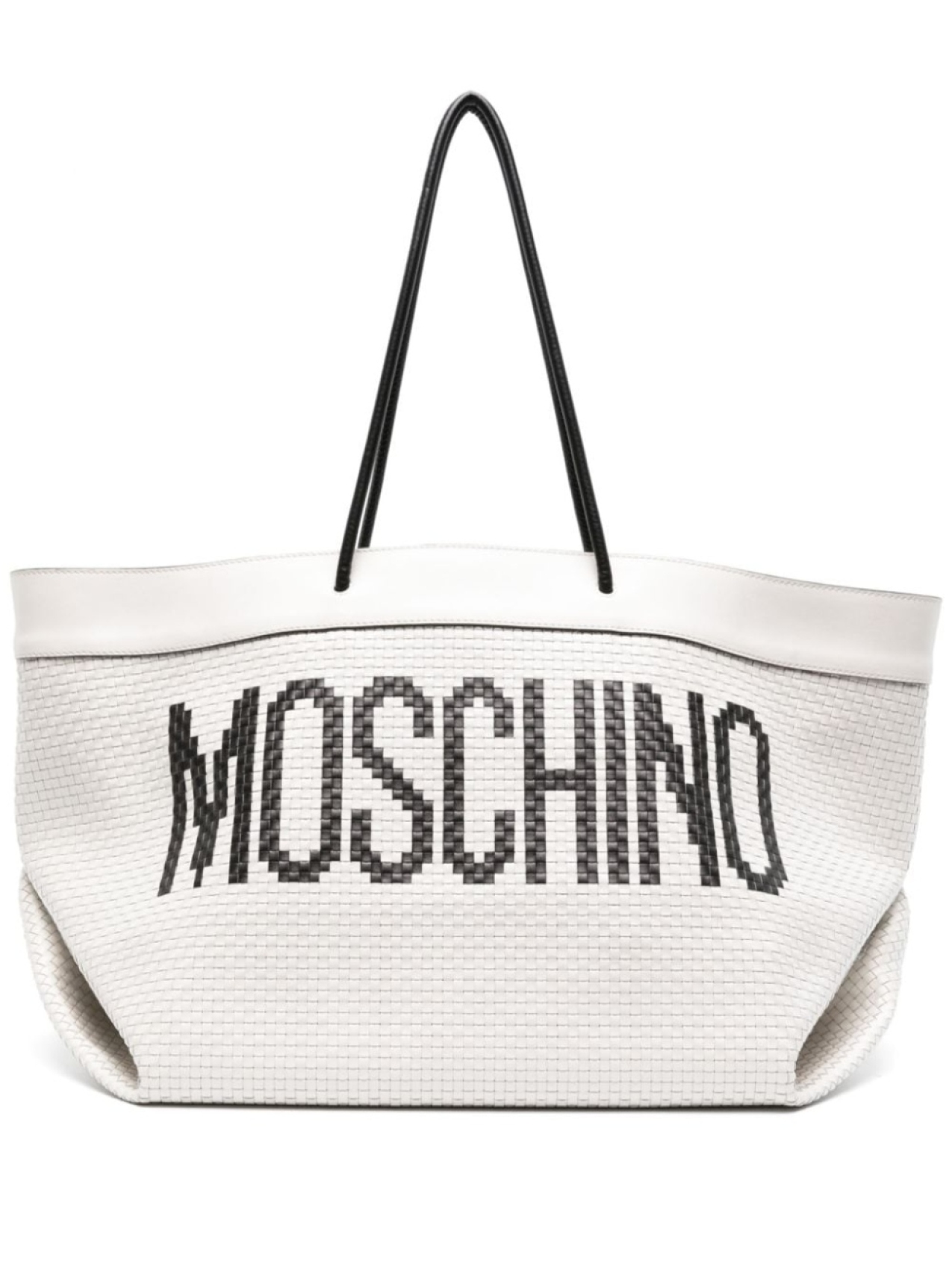 

Moschino плетеная сумка на плечо, белый