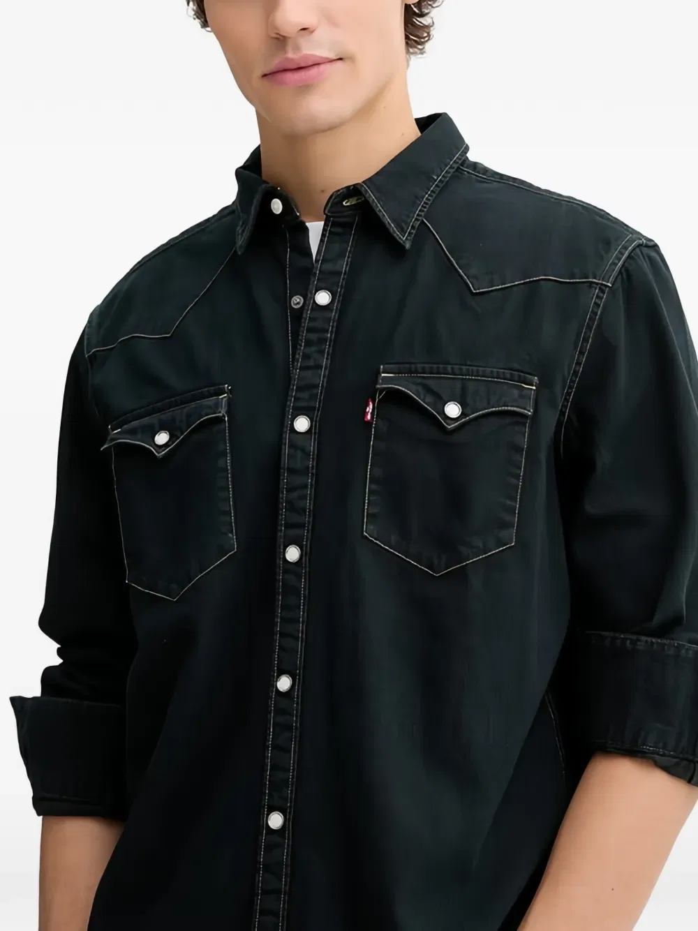 Рубашка с нагрудным карманом Levi'S, зеленый — фото 4