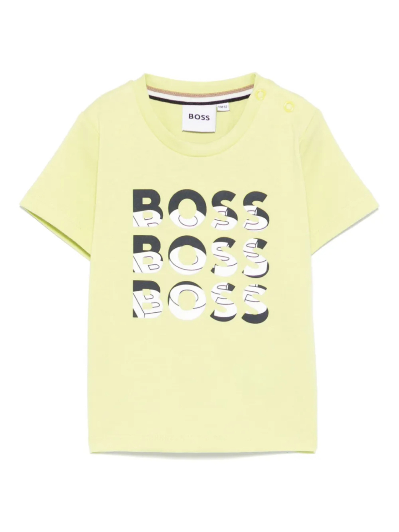 

Футболка с логотипом BOSS Kidswear, зеленый