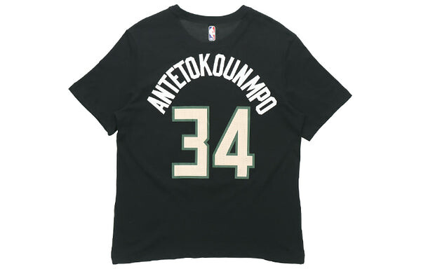 Футболка nba 19-20 milwaukee bucks antetokounmpo tee black Nike, черный — фото 2