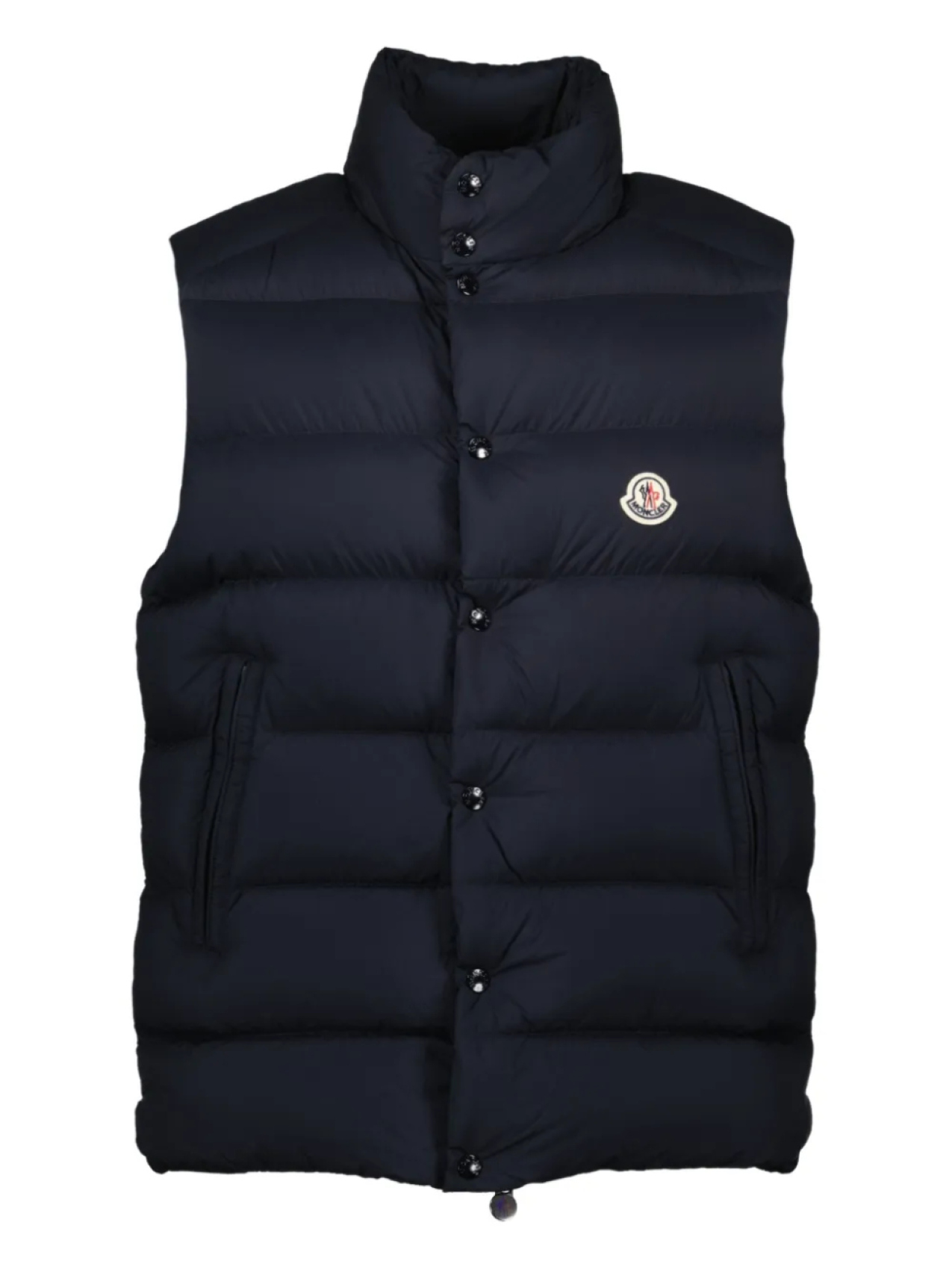 

Moncler стеганый жилет с логотипом, синий