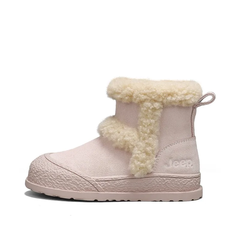 Детские утепленные ботинки Kids Jeep, Pink[Thickened and Fleece-Lined-Warmth Locking]
