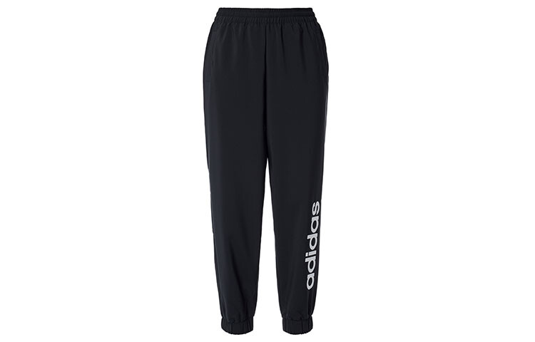 

Трикотажные спортивные штаны женские черные Adidas Neo