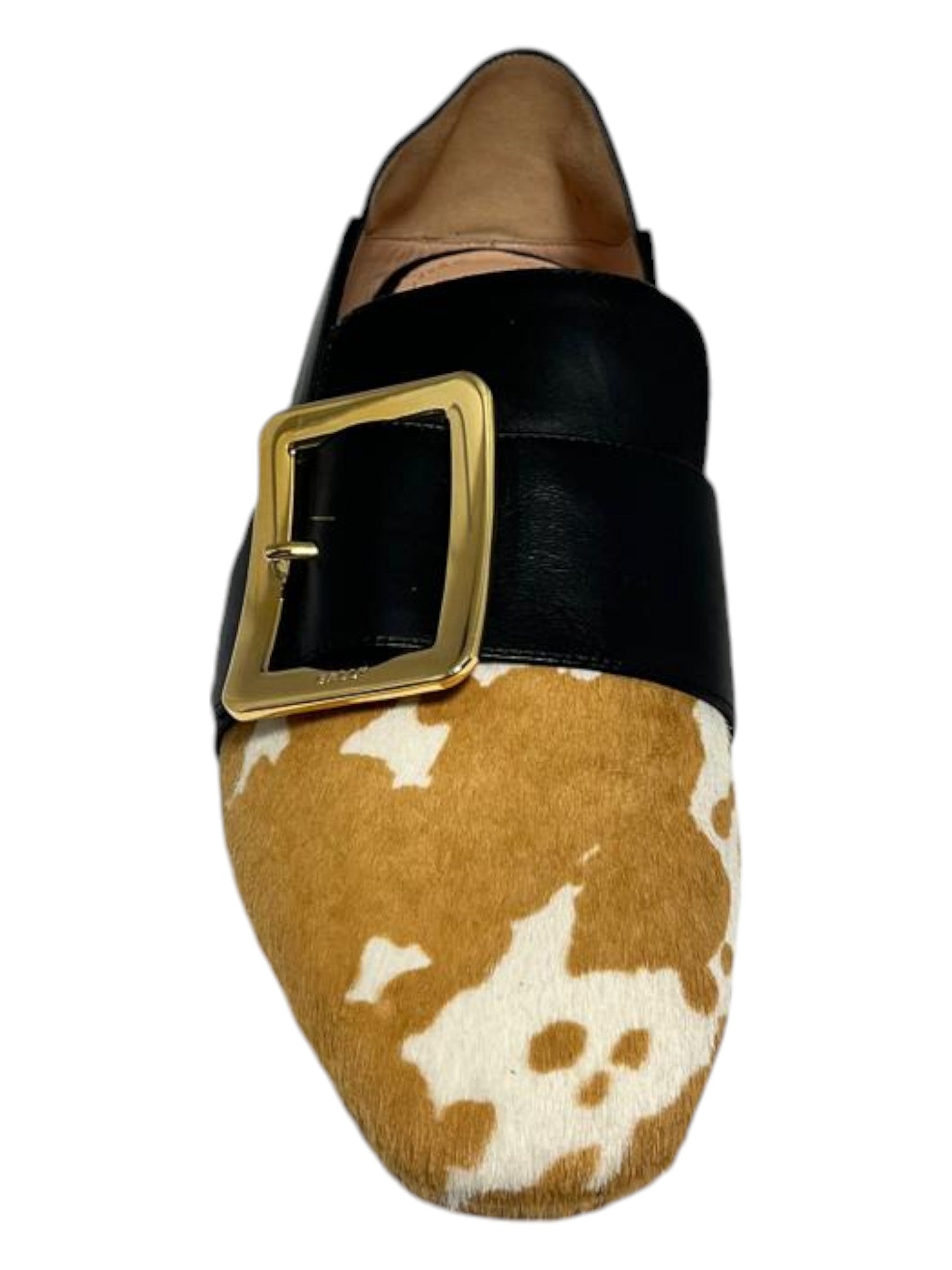 Bally Janelle 6225887 Женские белые/черные мокасины Pony Кожа — фото 4