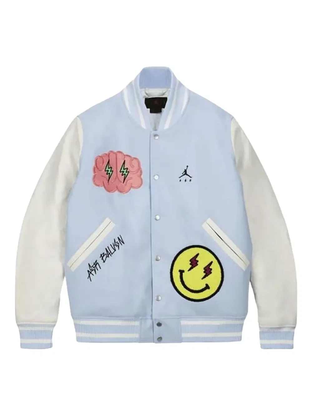 Куртка-бомбер X J Balvin Varsity Jordan, синий