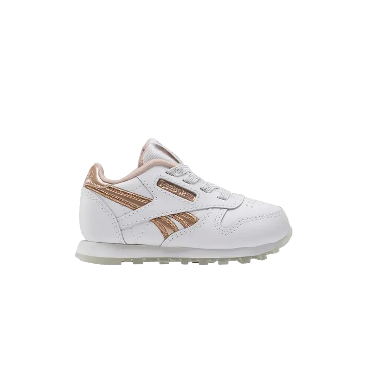 

Кроссовки Reebok Classic Leather Toddler White Rose Gold, белый
