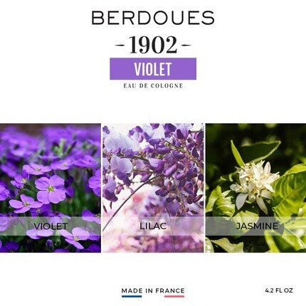 Одеколон Berdoues 1902 Violet с цветочным ароматом, 250 мл — фото 3