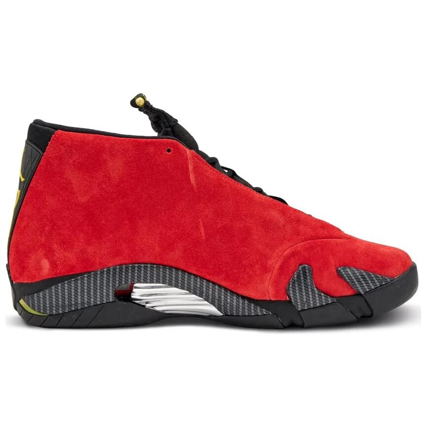 Кроссовки Air Jordan 14 Vintage Basketball Shoes Unisex Mid-top Red-black, красный — фото 2