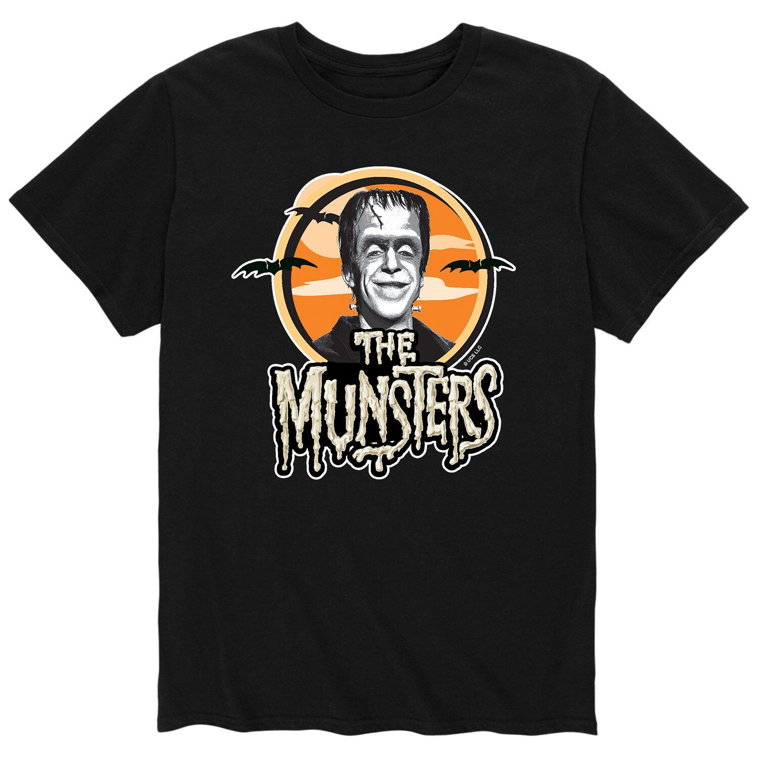 

Мужская футболка Herman с логотипом The Munsters Licensed Character
