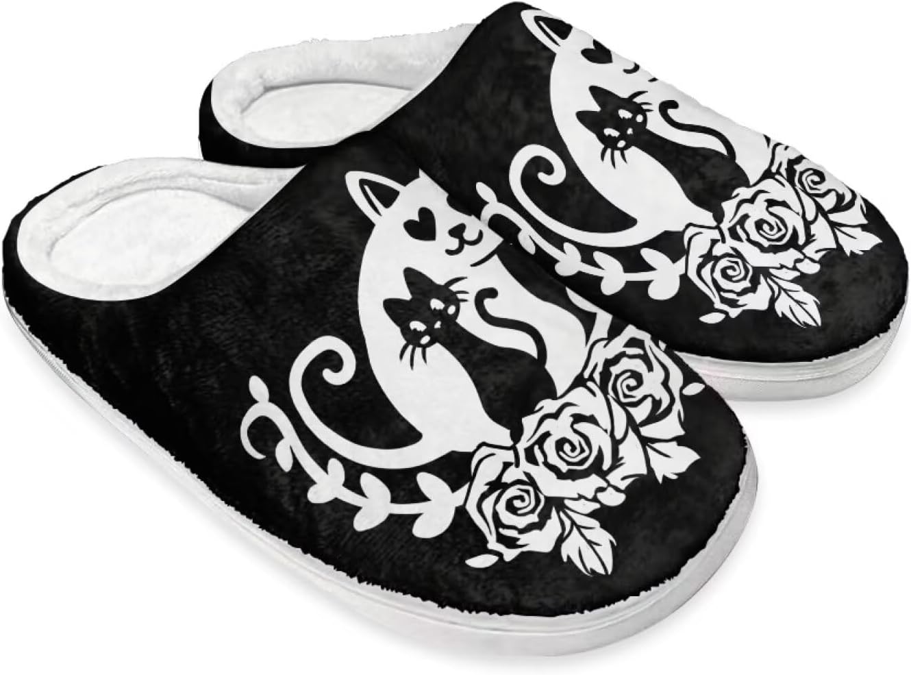 

Тапочки STUOARTE для женщин и мужчин, мягкие домашние тапочки, теплые и пушистые, плюшевые, противоскользящие, на низком ходу, белый