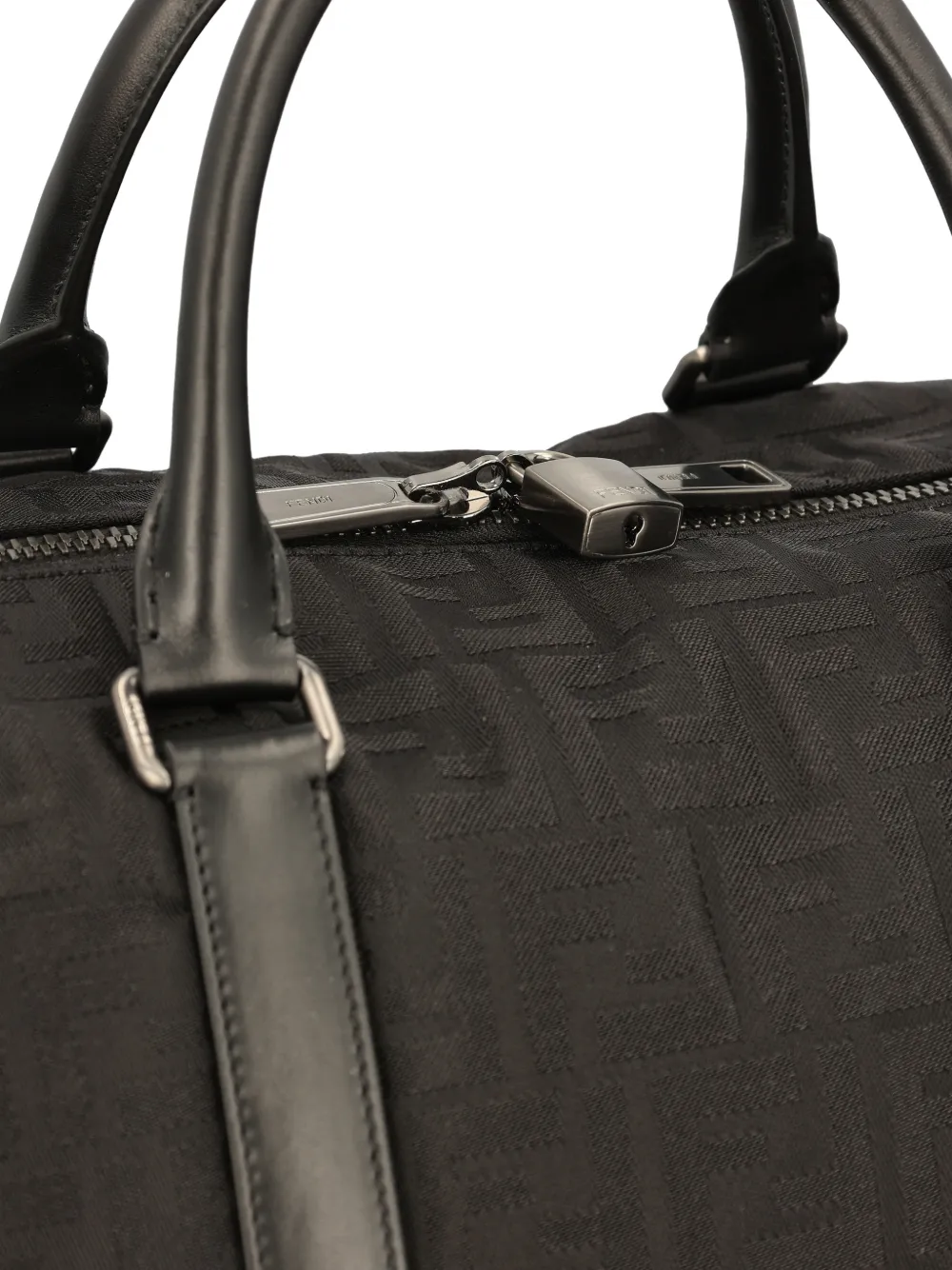 Большая дорожная сумка с мотивом ff FENDI, черный — фото 4