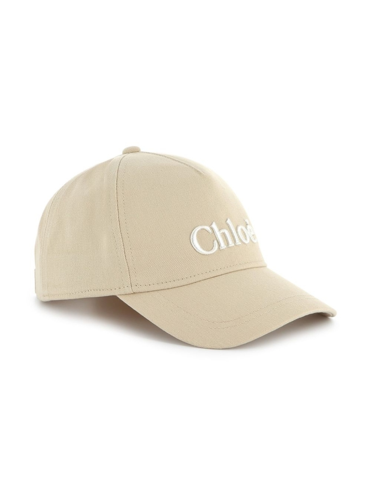 

Chloé Kids кепка с вышитым логотипом, нейтральный цвет