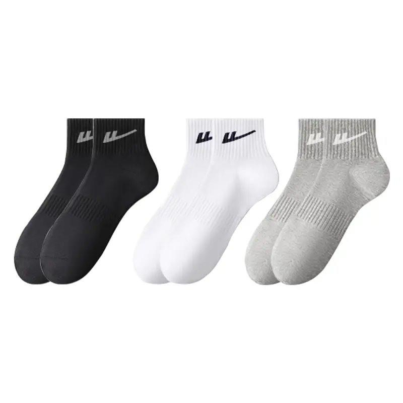 

Спортивные носки на все сезоны, щиколоточные, влагоотводящие, хлопковые, унисекс, набор из 3 пар WARRIOR, huili classic ankle socks 3 pack