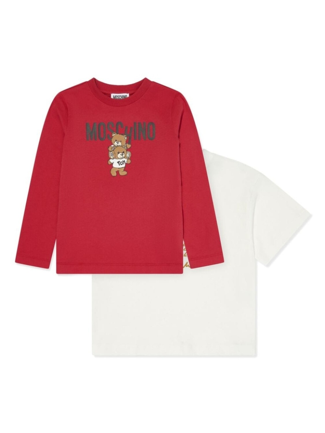 

Moschino Kids комплект футболок с принтом «Медвежонок Тедди», белый