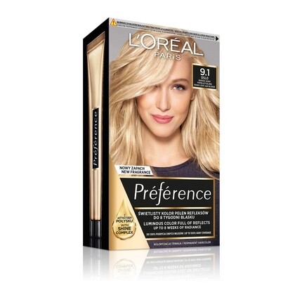 

L'Oréal Paris Préférence 9.1 Oslo Краска для волос Очень светлый пепельный блондин