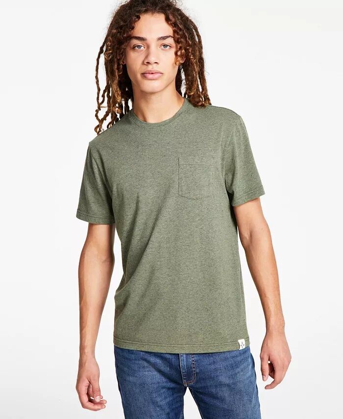 

Мужская футболка Regular-Fit Jersey Slub Sun + Stone, зеленый
