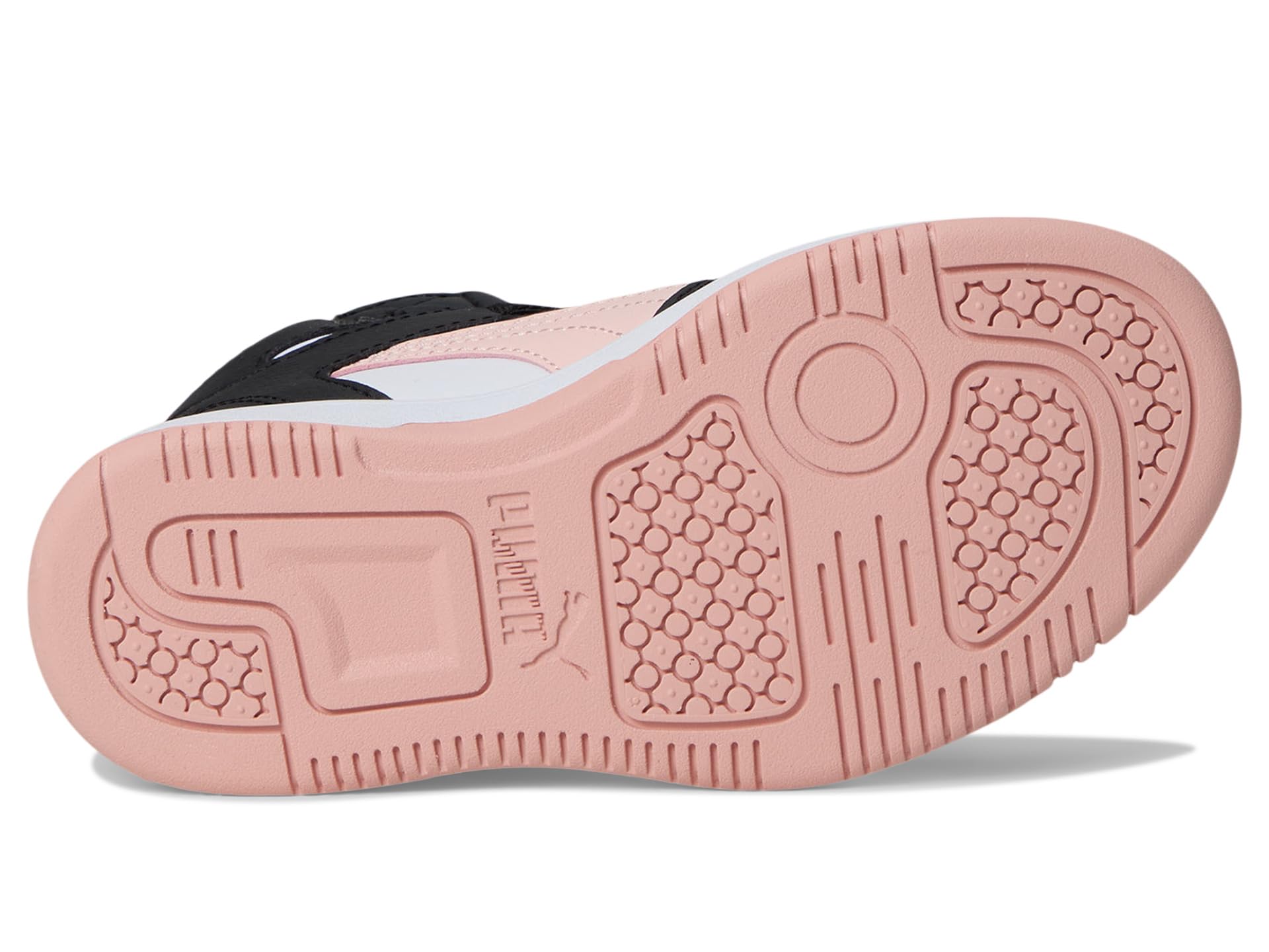 Кроссовки PUMA Kids Puma Kids Rebound Layup Synthetic Leather Hook And Loop Sneakers, Puma Black/Rose Dust — фото 3