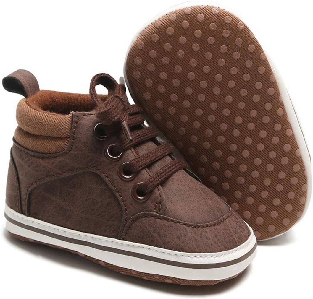 

Детские кроссовки Babelvit для мальчиков и девочек с мягкой подошвой, высокие на шнуровке, унисекс, ботинки для малышей, новорожденных, первые ходунки, обувь для первого шага, 01 Aa/Brown