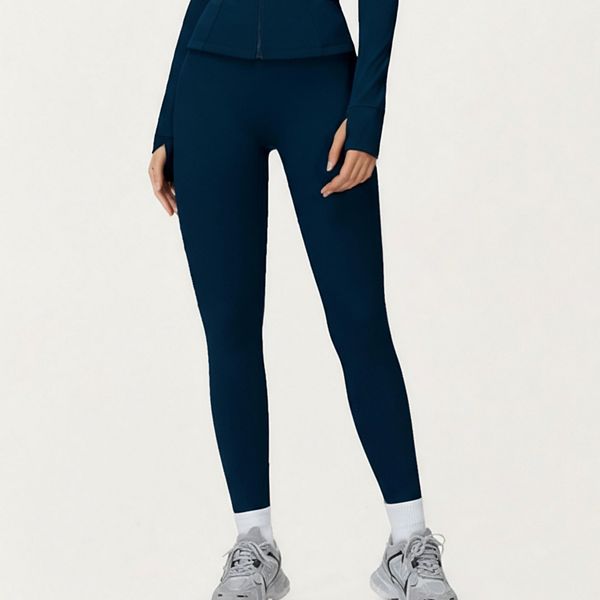 

Женские леггинсы seamless с высокой талией и гладкой эластичной тканью Anna-Kaci, Navy