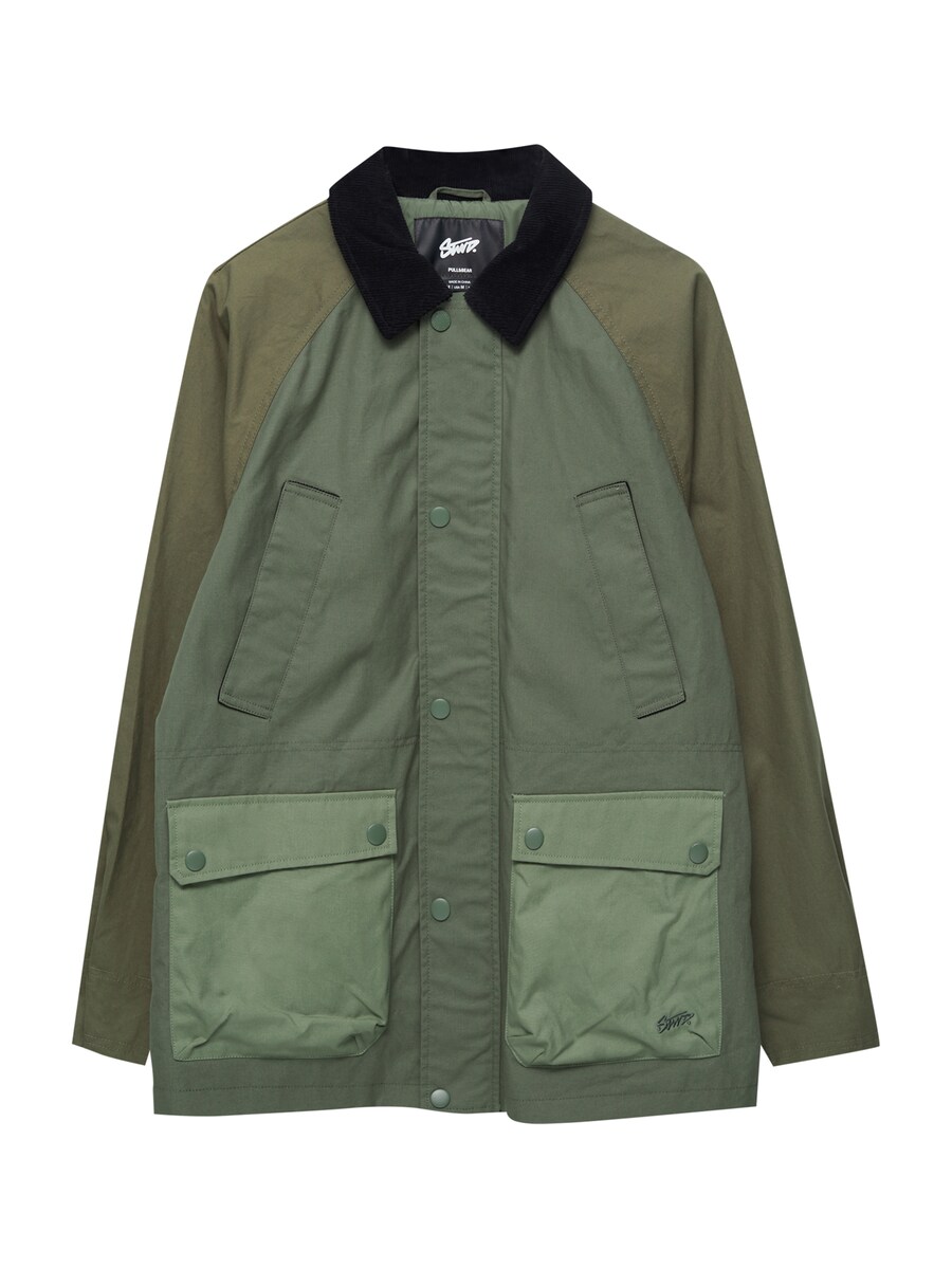 

Межсезонная куртка Pull&Bear, цвет Green/Light green