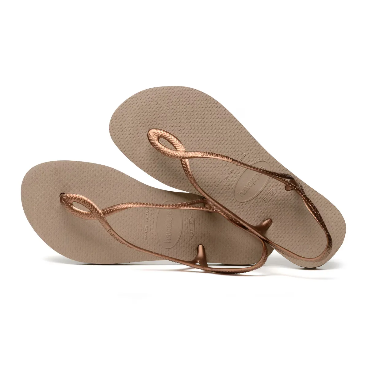 Luna Havaianas женские пляжные сандалии, золотой — фото 3