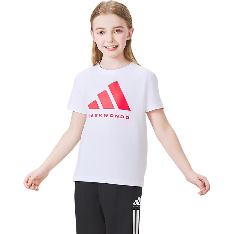 Adidas Футболка White/Red для детей 3-7 лет — фото 3