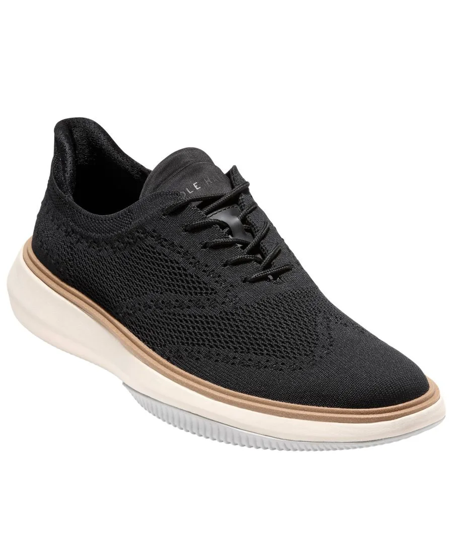 Мужские оксфордские туфли Grand Phaze Stitchlite Quick-On на шнуровке Cole Haan, черный