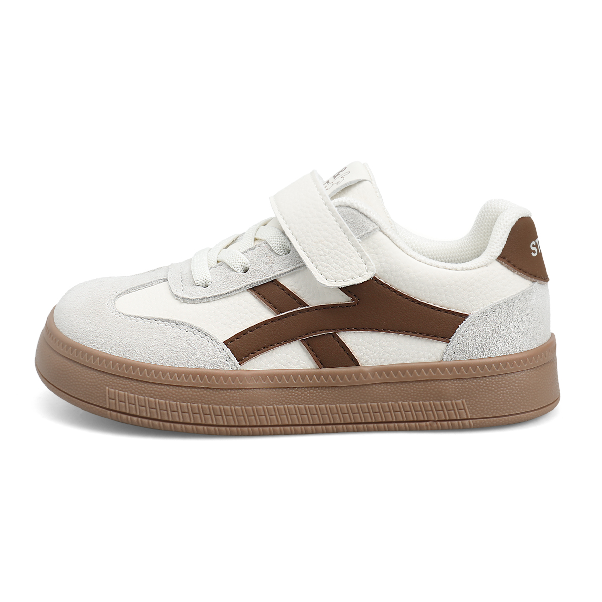 

Износостойкие низкие детские кроссовки для скейтбординга ST&SAT KIDS, хаки/бежевый