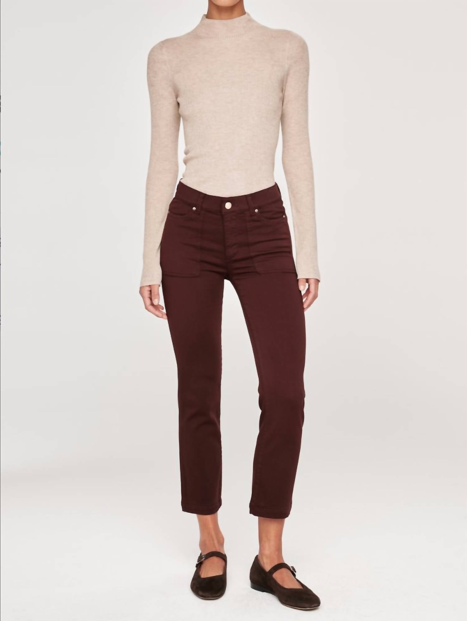 

Mara Прямые джинсы до щиколотки в цвете Bark DL1961 - Women's, Bark