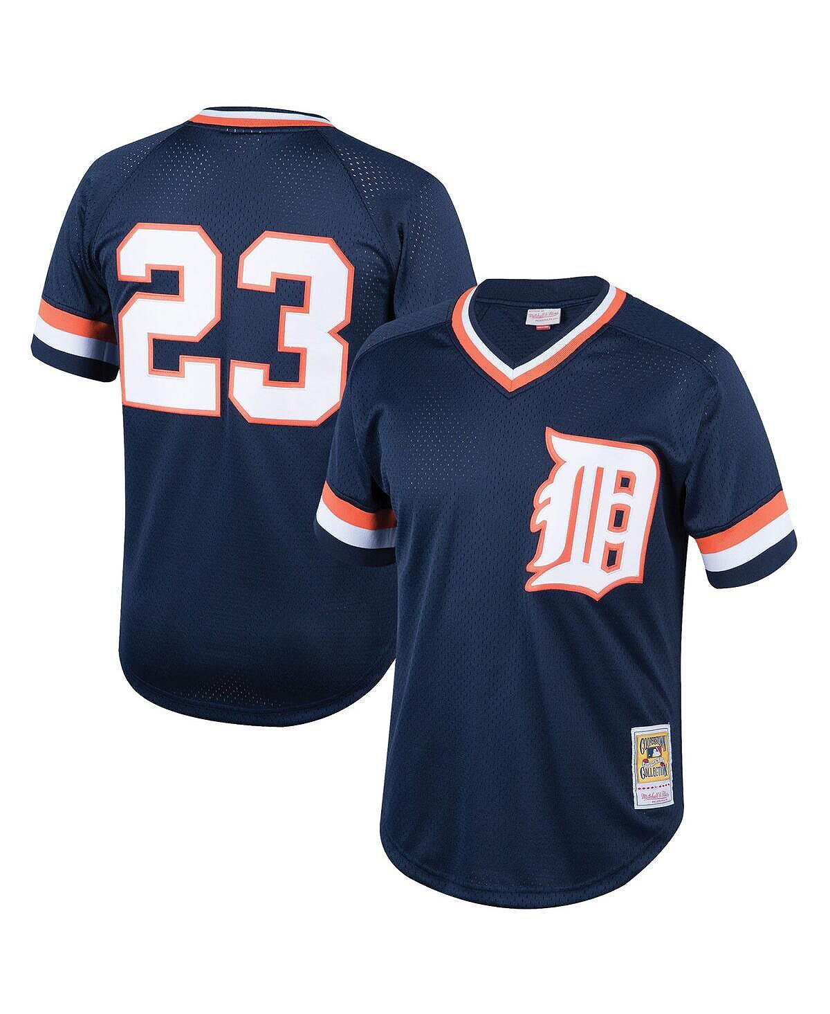 

Молодежный Джерси Kirk Gibson для мальчиков, темно-синий Detroit Tigers Cooperstown Collection, сетчатый тренировочный трикотаж с ватиновым принтом Mitchell & Ness