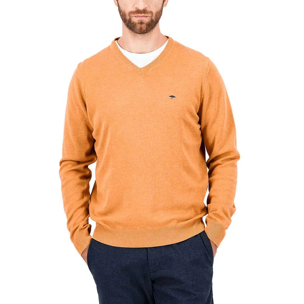 

Свитер Fynch Hatton 1414211 v neck, оранжевый