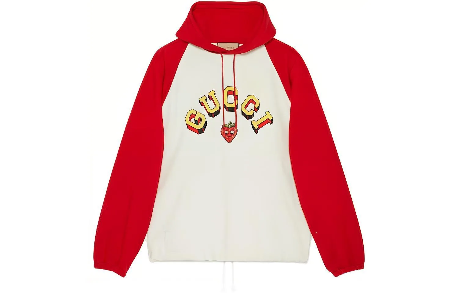 Толстовка с капюшоном GUCCI, Премиальный дизайн, Красный белый