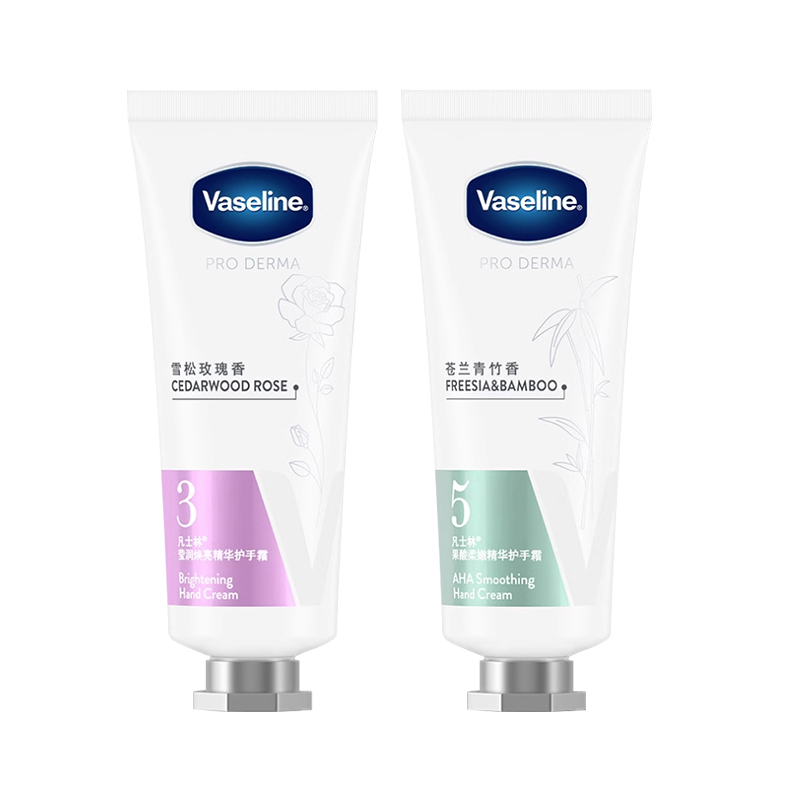 Увлажняющий крем для рук Aromatic Repairing Brightening 40g+40g Vaseline, alpha hydroxy acids+hyaluronic acid — фото 3