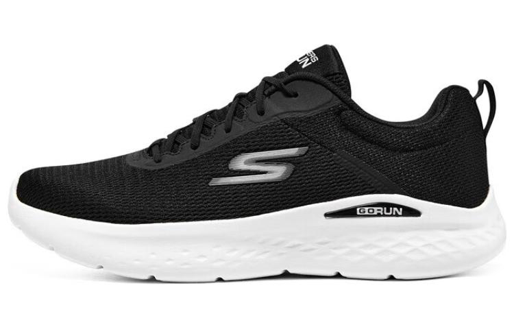 

Беговые кроссовки 'Black White' Skechers, черно-белые с сумкой для покупок