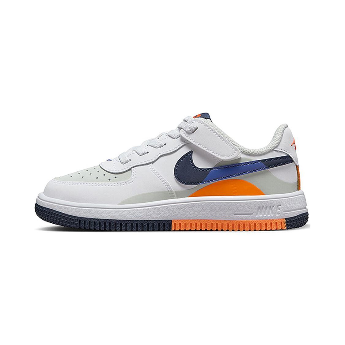 

Кроссовки для скейтбординга Air Force 1 Kids PS Low-top Серые/синие Nike, серый/синий