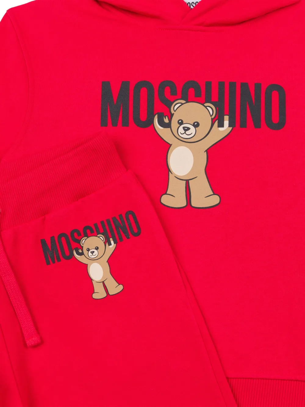 Спортивный костюм с принтом Teddy Bear Moschino Kids, красный — фото 3