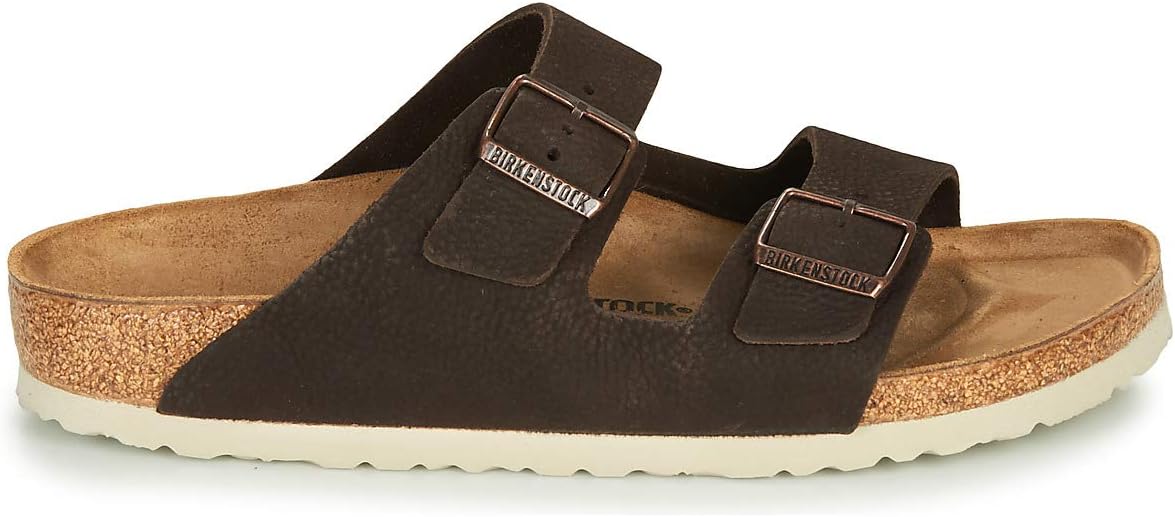 Мюли BIRKENSTOCK Arizona Birko-Flor, унисекс, коричневый/стальной — фото 2