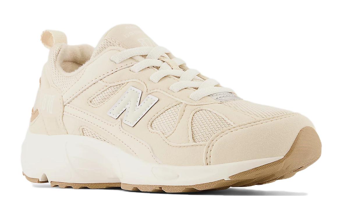 NB 878 Дышащие низкие детские беговые кроссовки бежевый New Balance Kids — фото 3