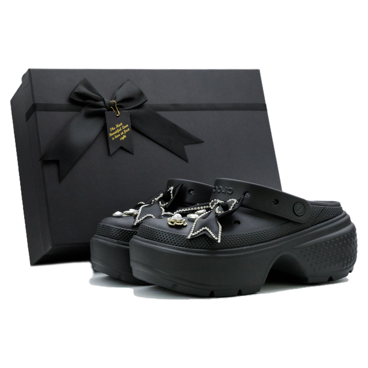 

Crocs Стомп Клоги унисекс Sweet Princess Obsidian Box, цвет Sweet Princess (Obsidian Box)