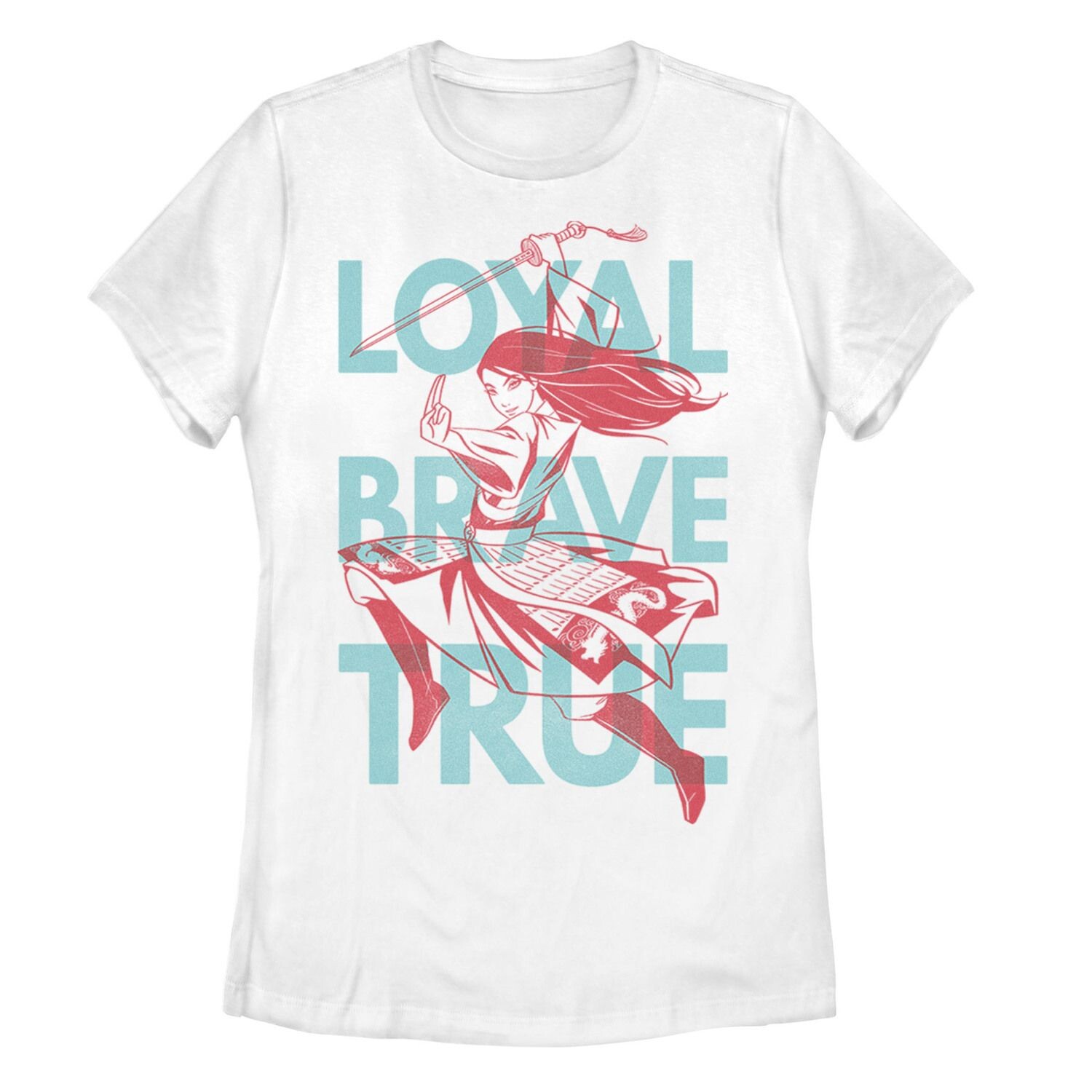 

Футболка с надписью Disney Mulan Live Action для юниоров "Loyal Brave True" Licensed Character