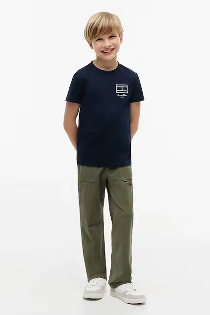 Футболка детская с принтом Tommy Hilfiger, синий — фото 3
