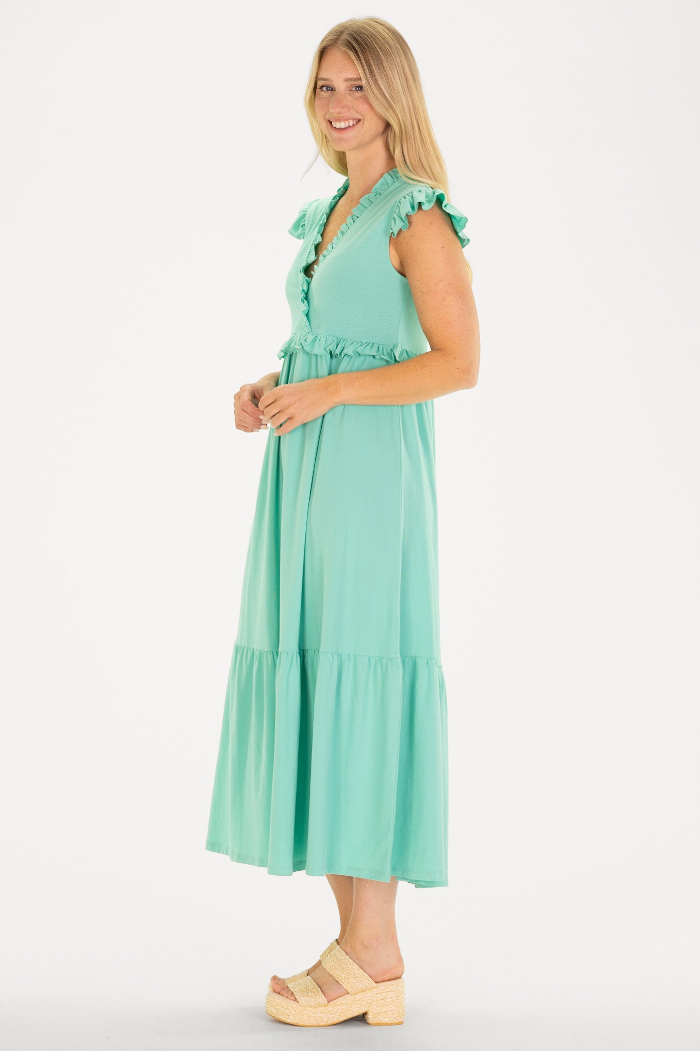 

Платье Kimberly в цвете Aqua Mist Duffield Lane