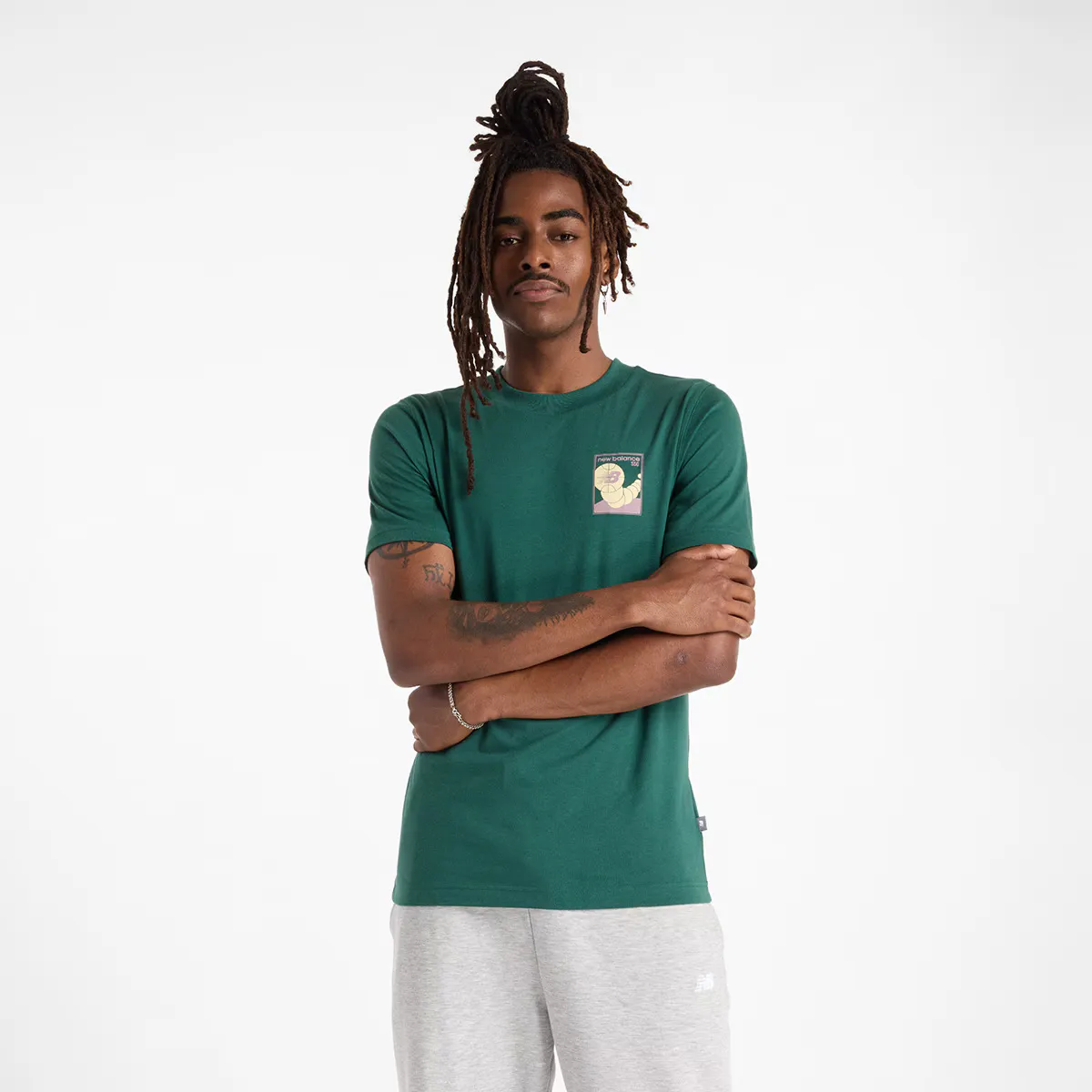 

Мужская футболка 550 New Balance, темно-зеленый