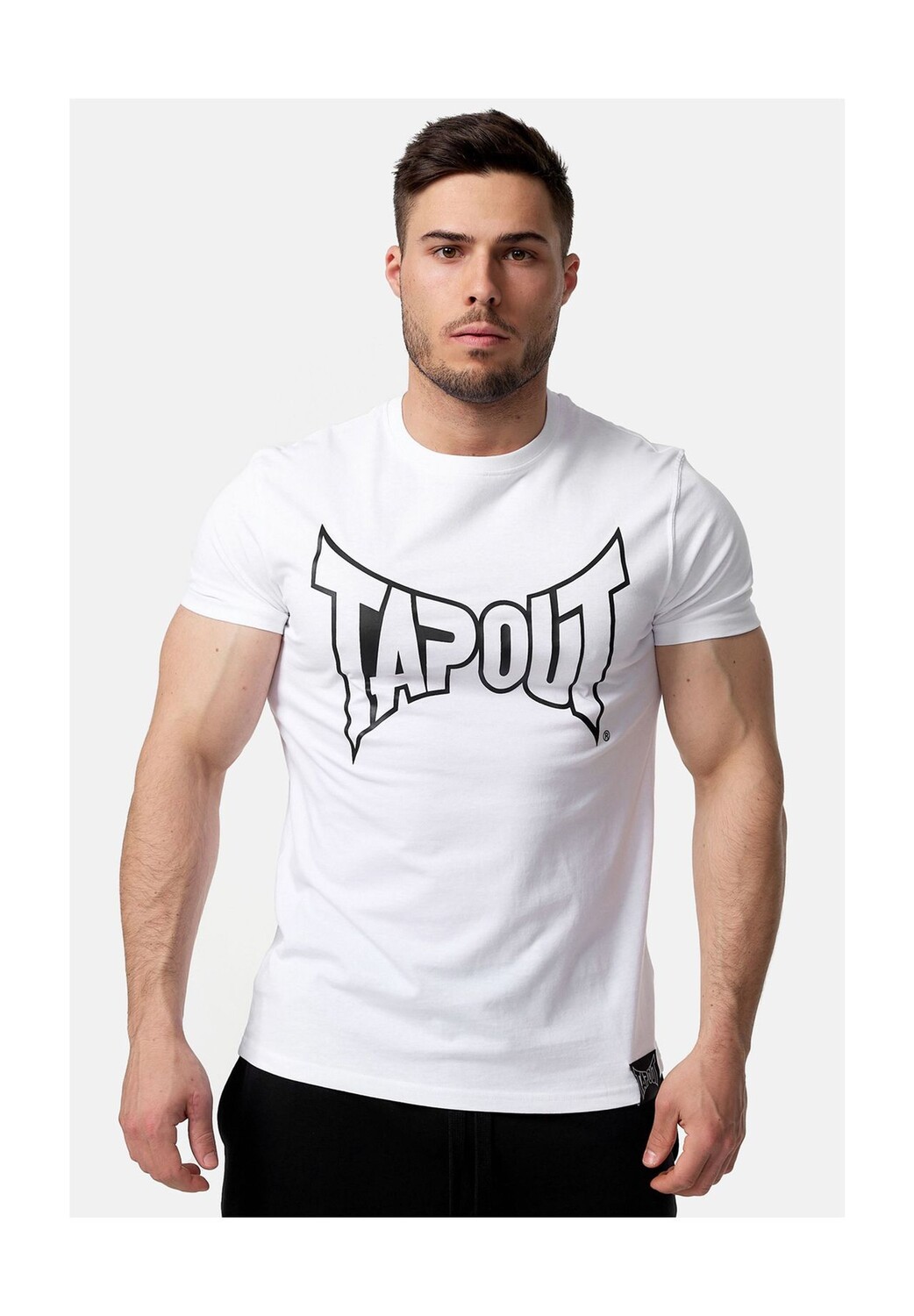 

Мужская футболка обычного кроя LIFESTYLE BASIC TEE TAPOUT, бело-черный
