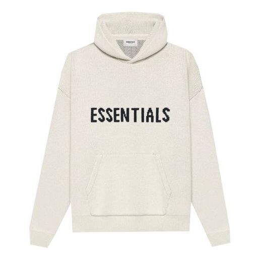 

Толстовка ss21 knit logo hoodie 'buttercream' Fear Of God Essentials, бежевый
