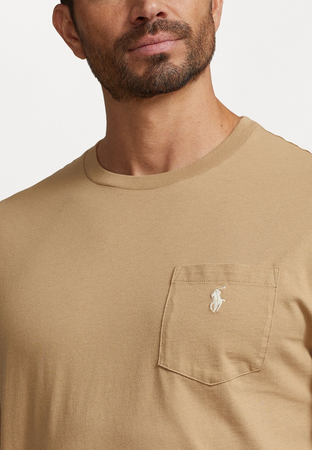 

Базовая футболка POCKET JERSEY T-SHIRT Polo Ralph Lauren Big & Tall, коричневый