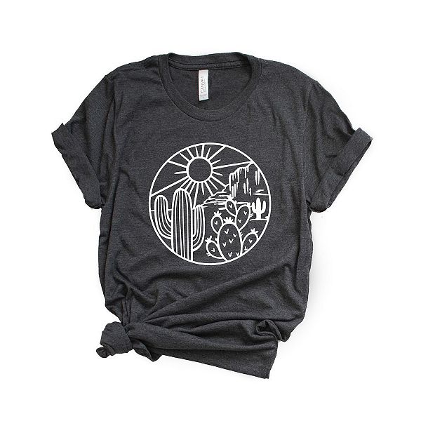 

Футболка с принтом Desert circle Simply Sage Market, Charcoal